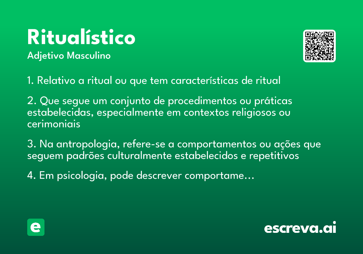 ritualístico