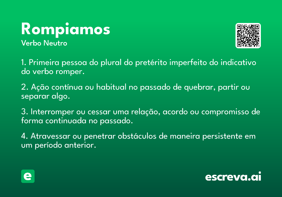 rompiamos