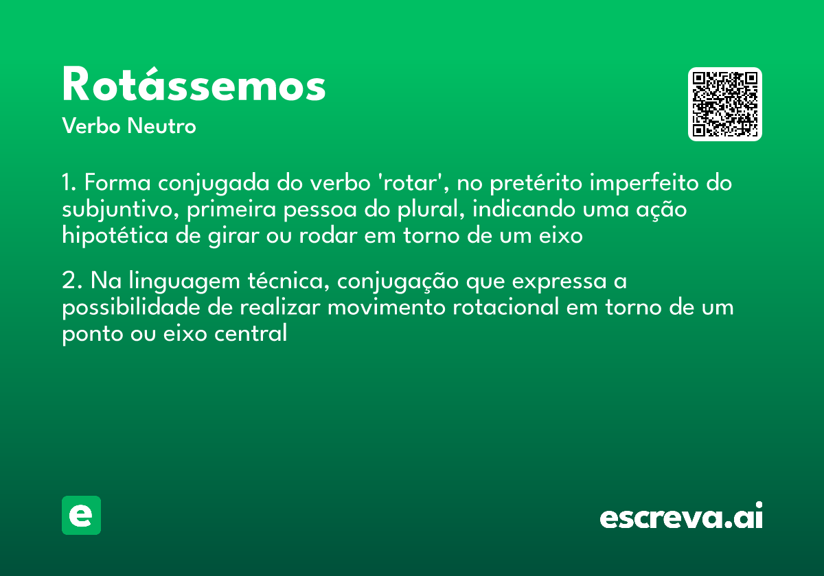 rotássemos