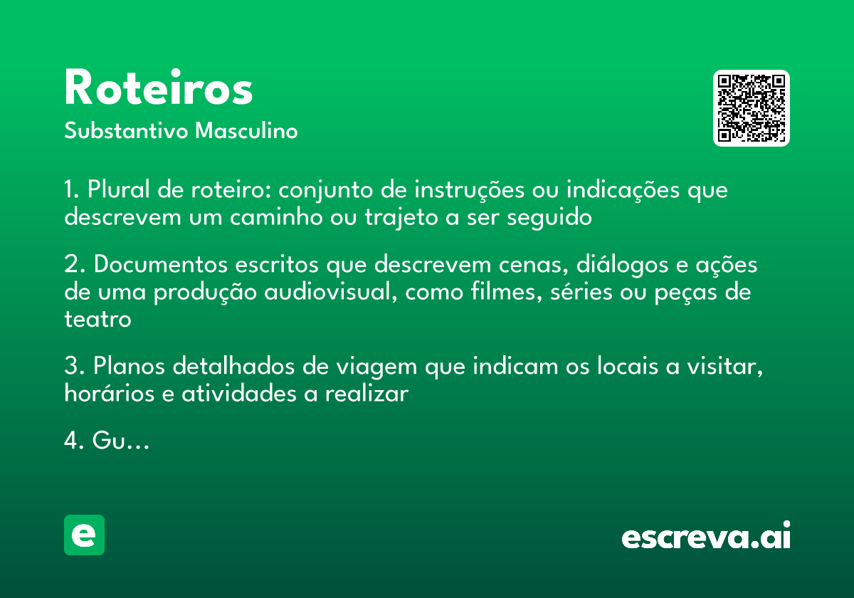 roteiros