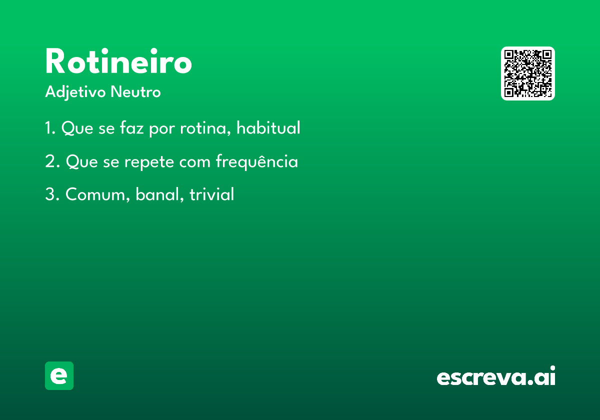 rotineiro