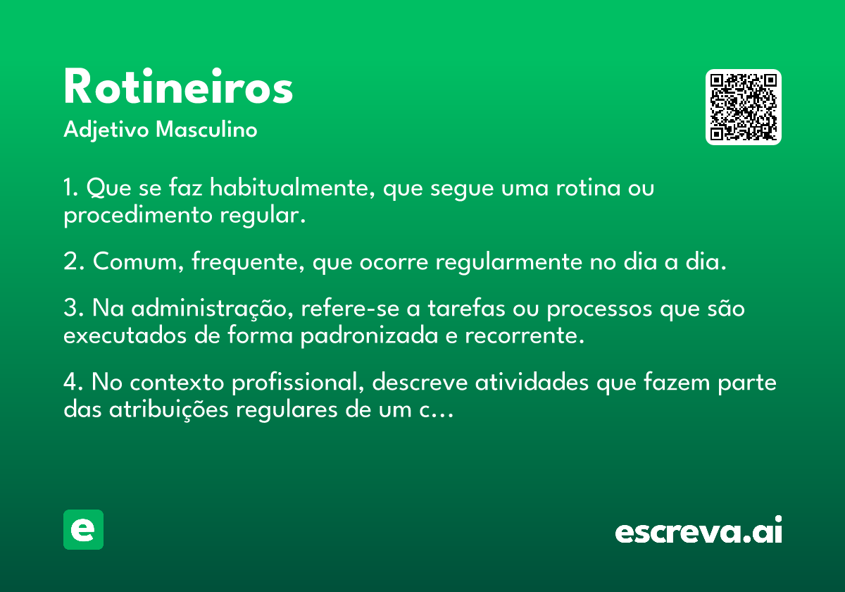 rotineiros