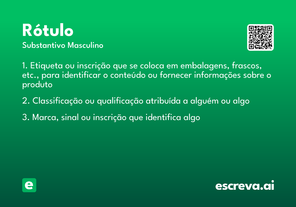 rótulo