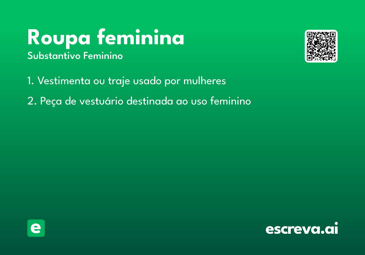 roupa feminina