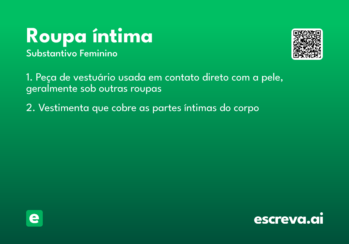 roupa íntima