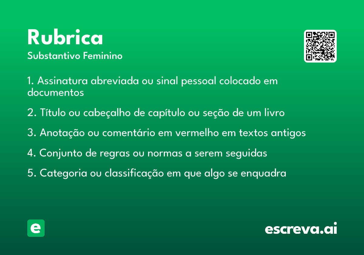 rubrica