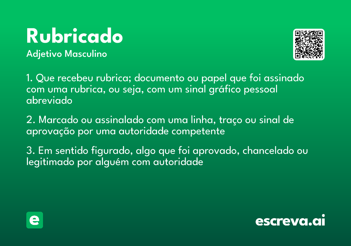rubricado