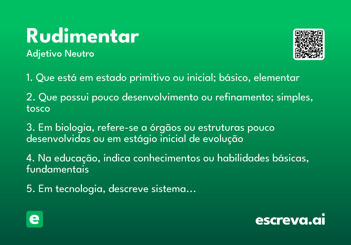 rudimentar