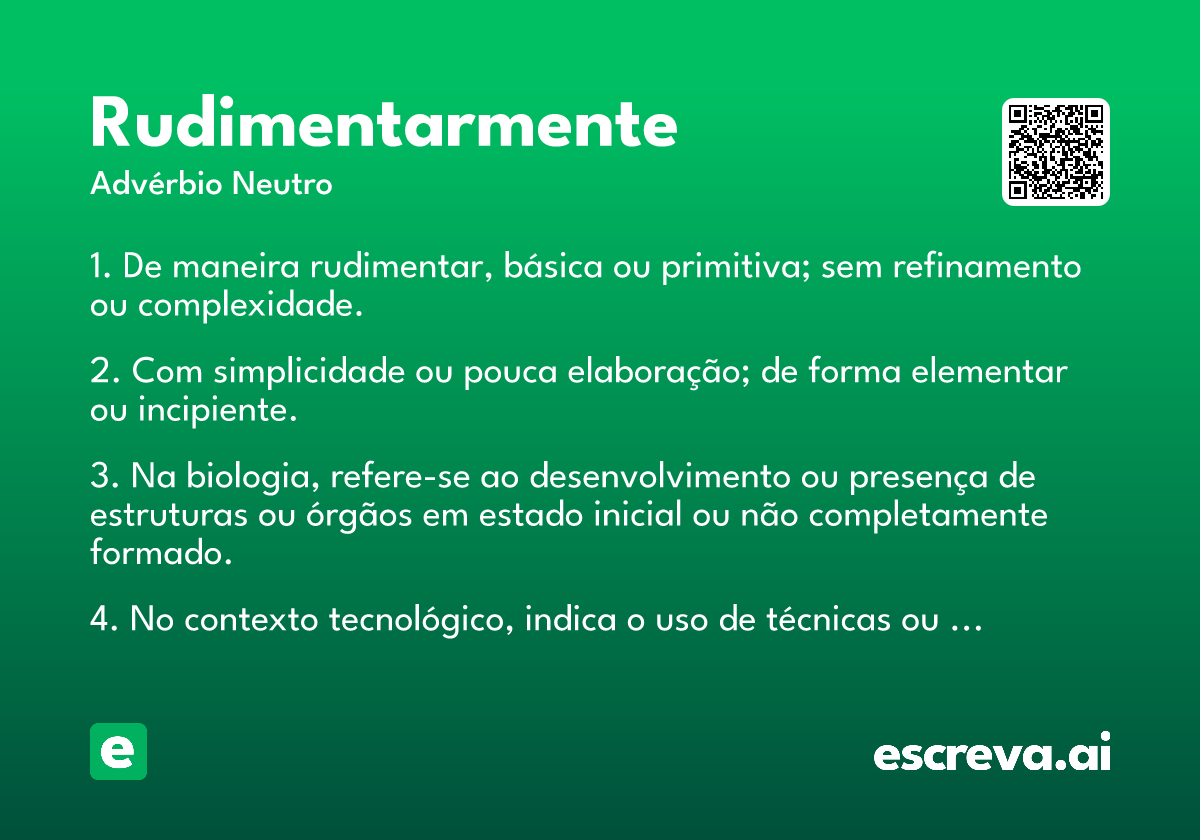 rudimentarmente