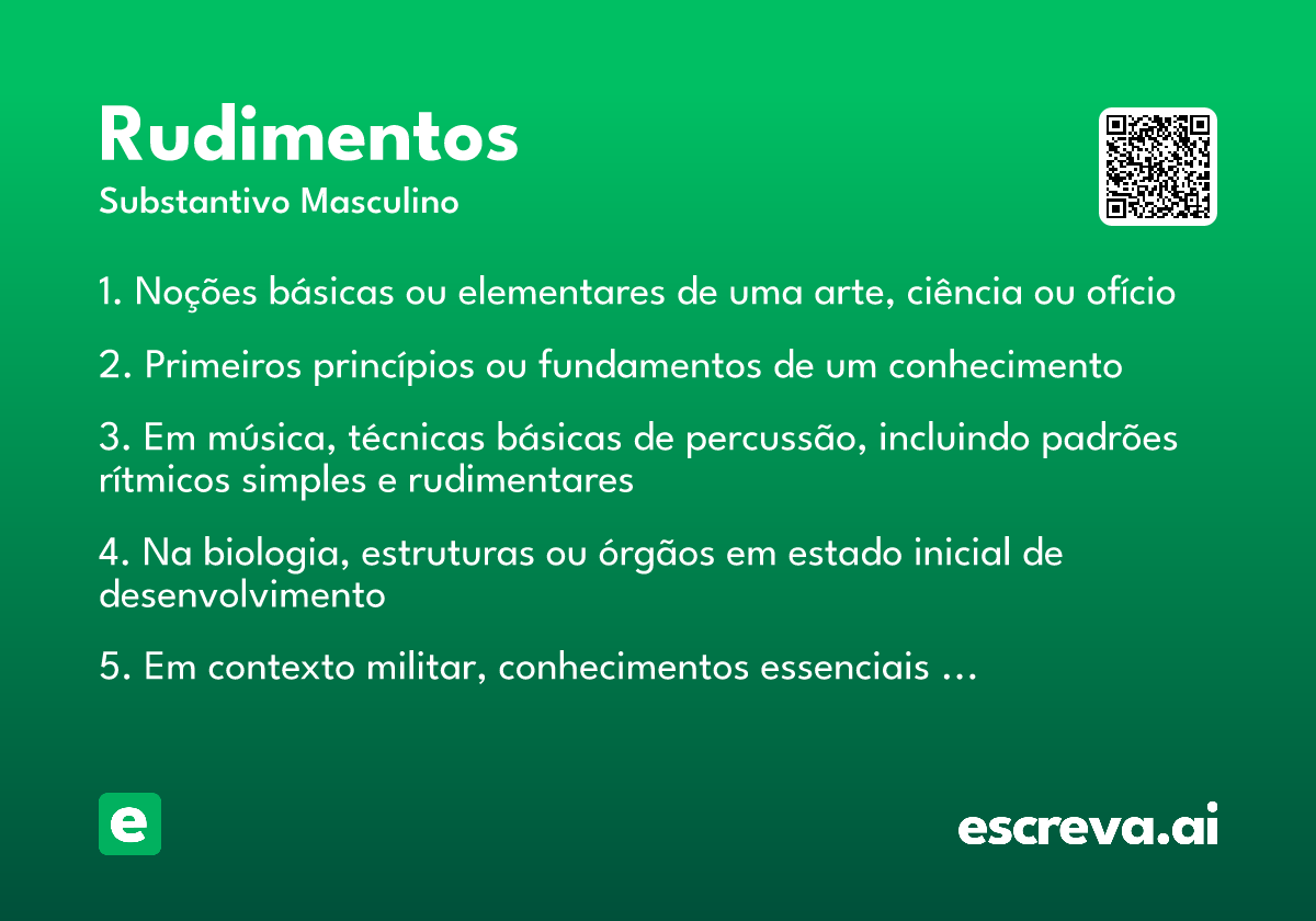 rudimentos