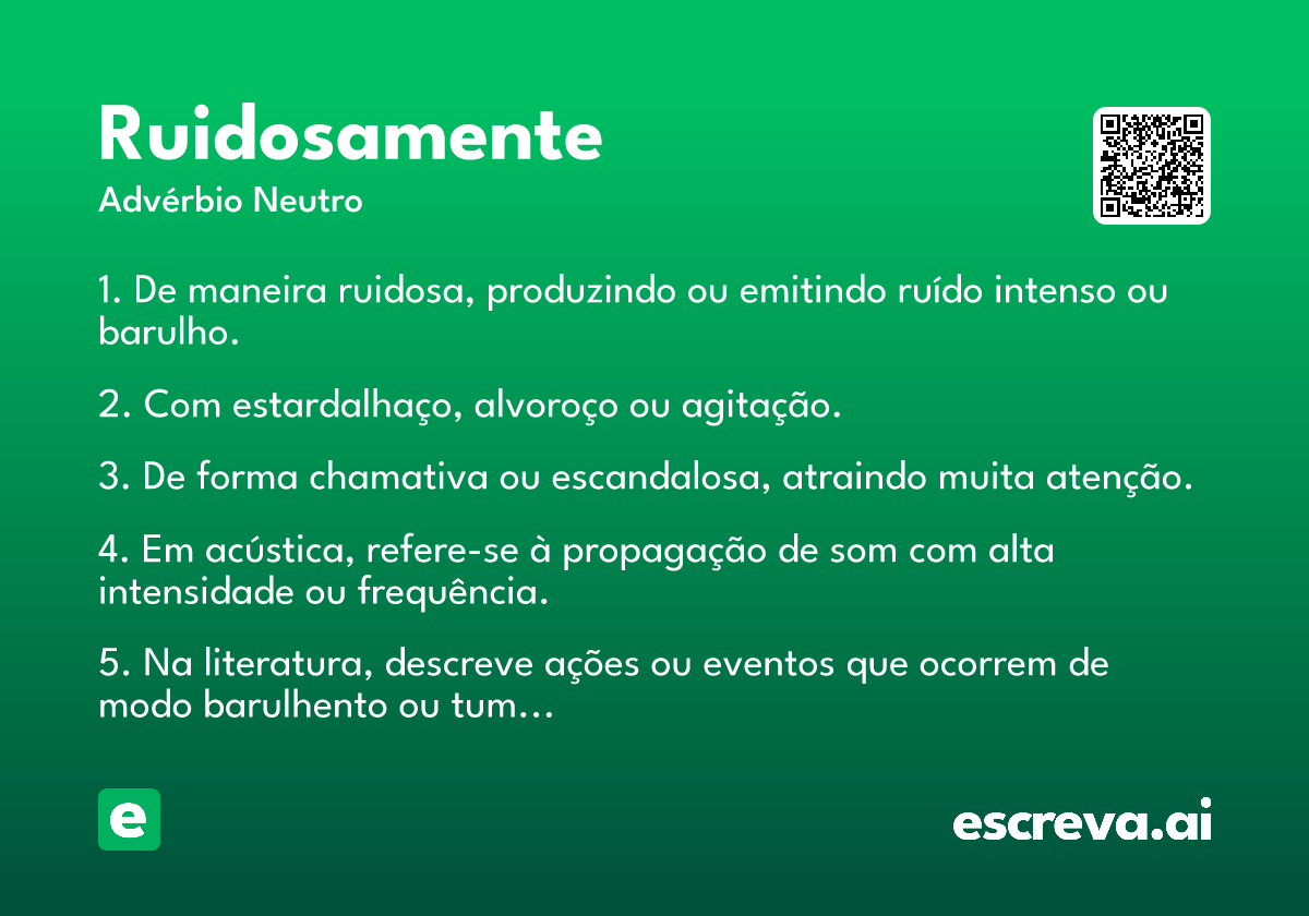 ruidosamente