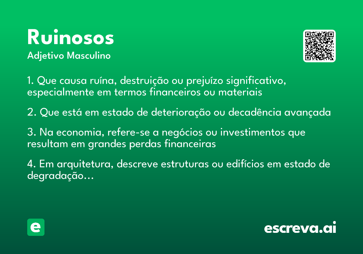 ruinosos