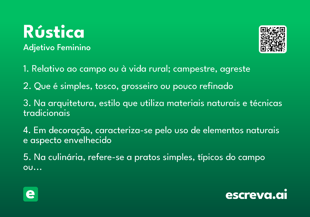 rústica