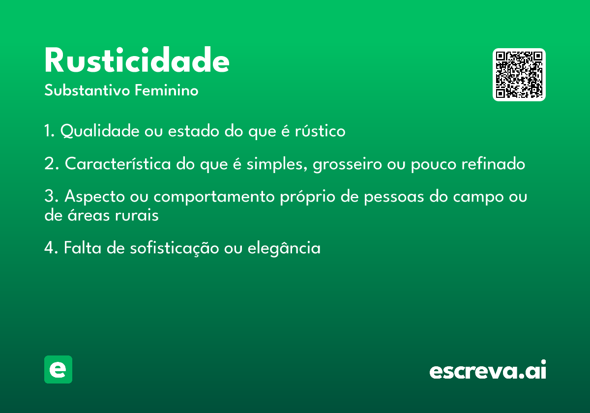 rusticidade