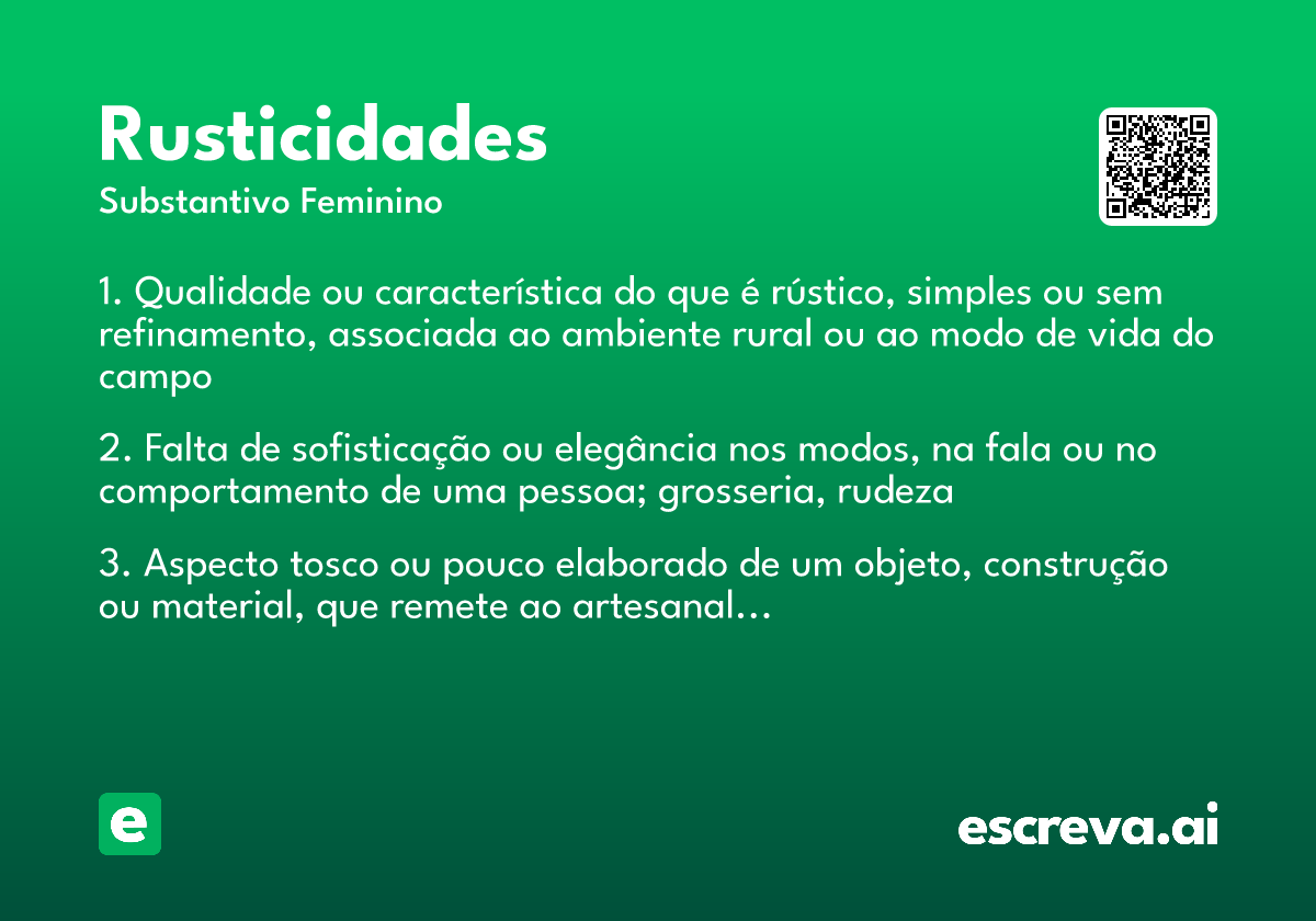 rusticidades