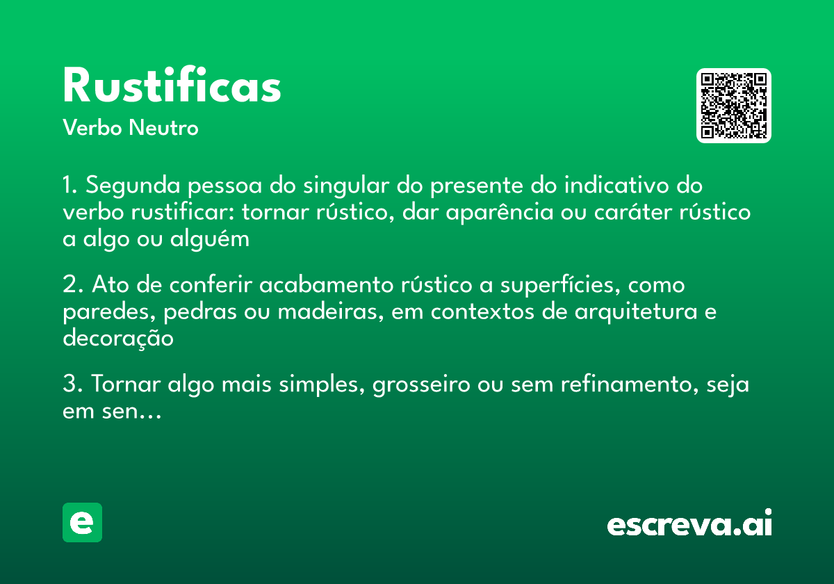 rustificas