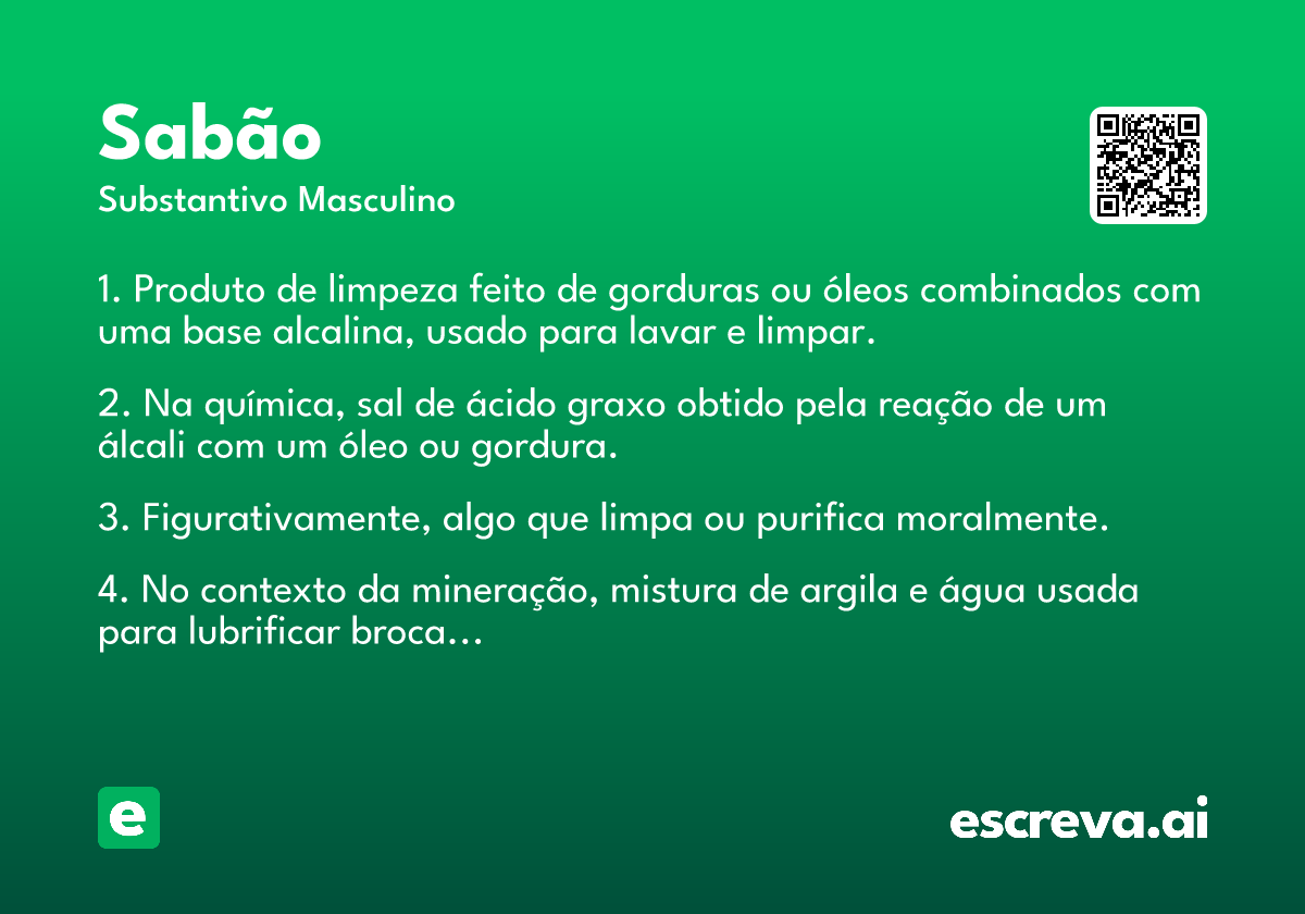 sabão