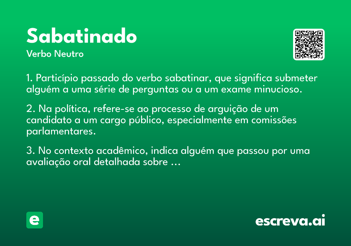 sabatinado