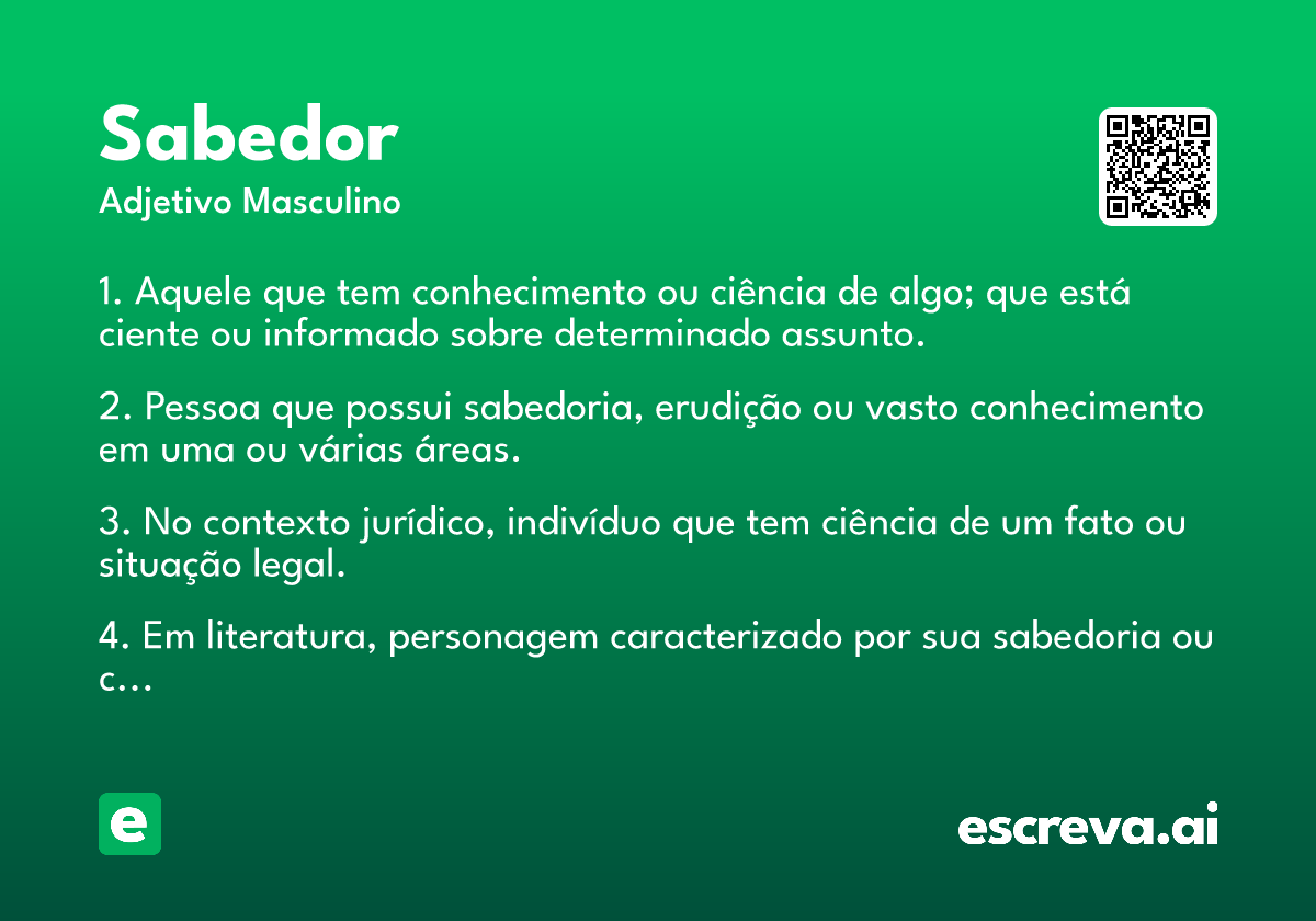 sabedor