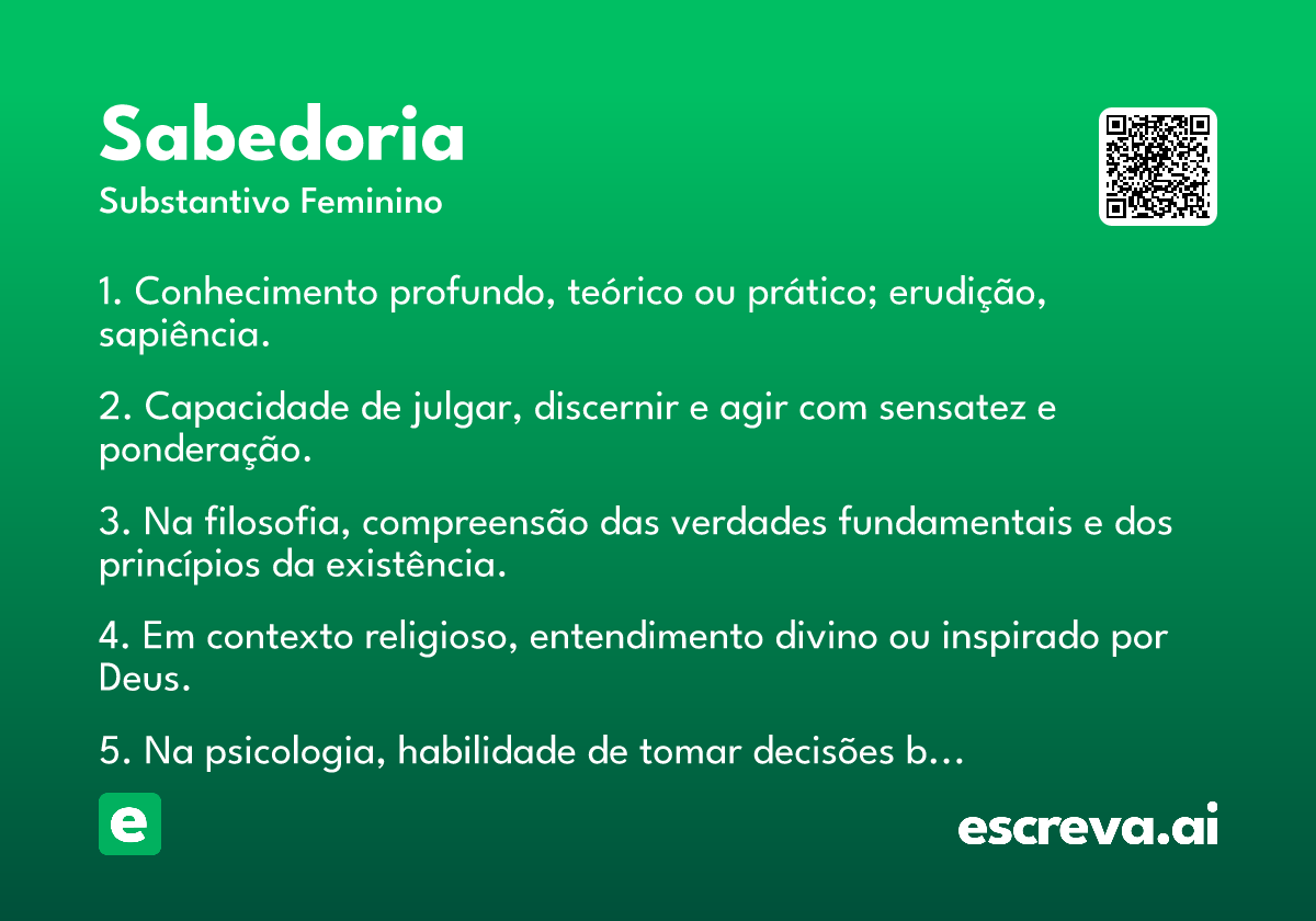 sabedoria