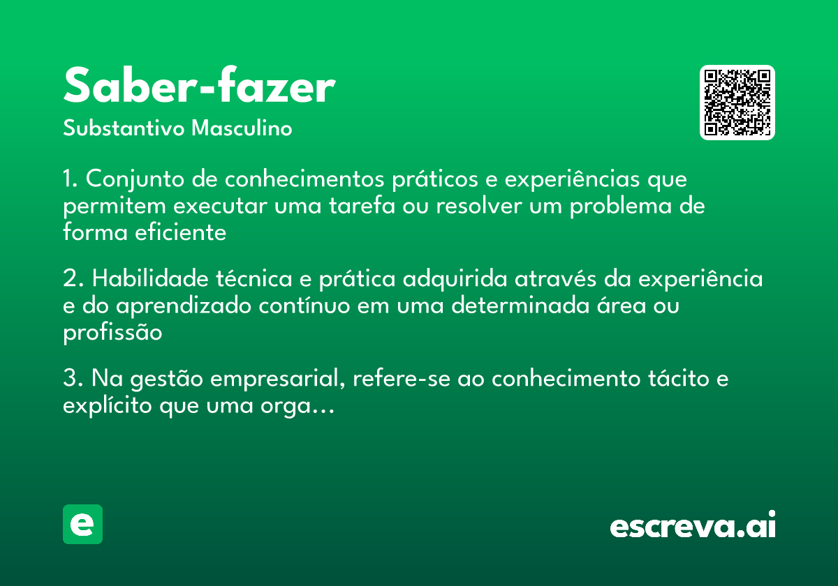 saber-fazer