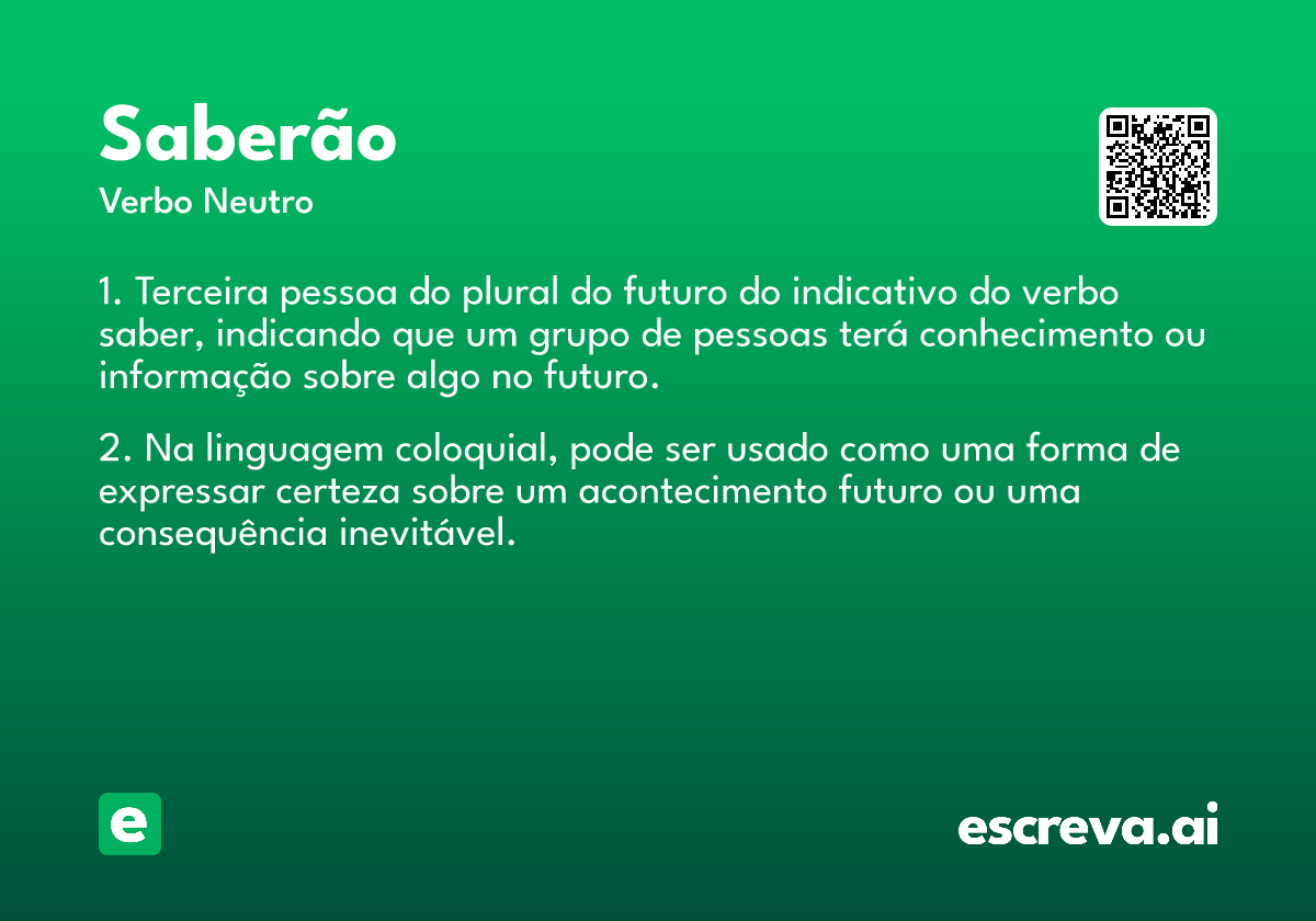 saberão
