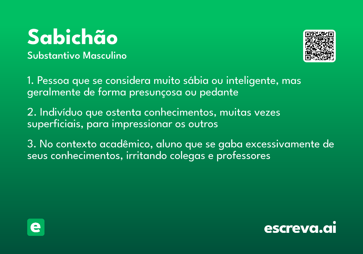sabichão