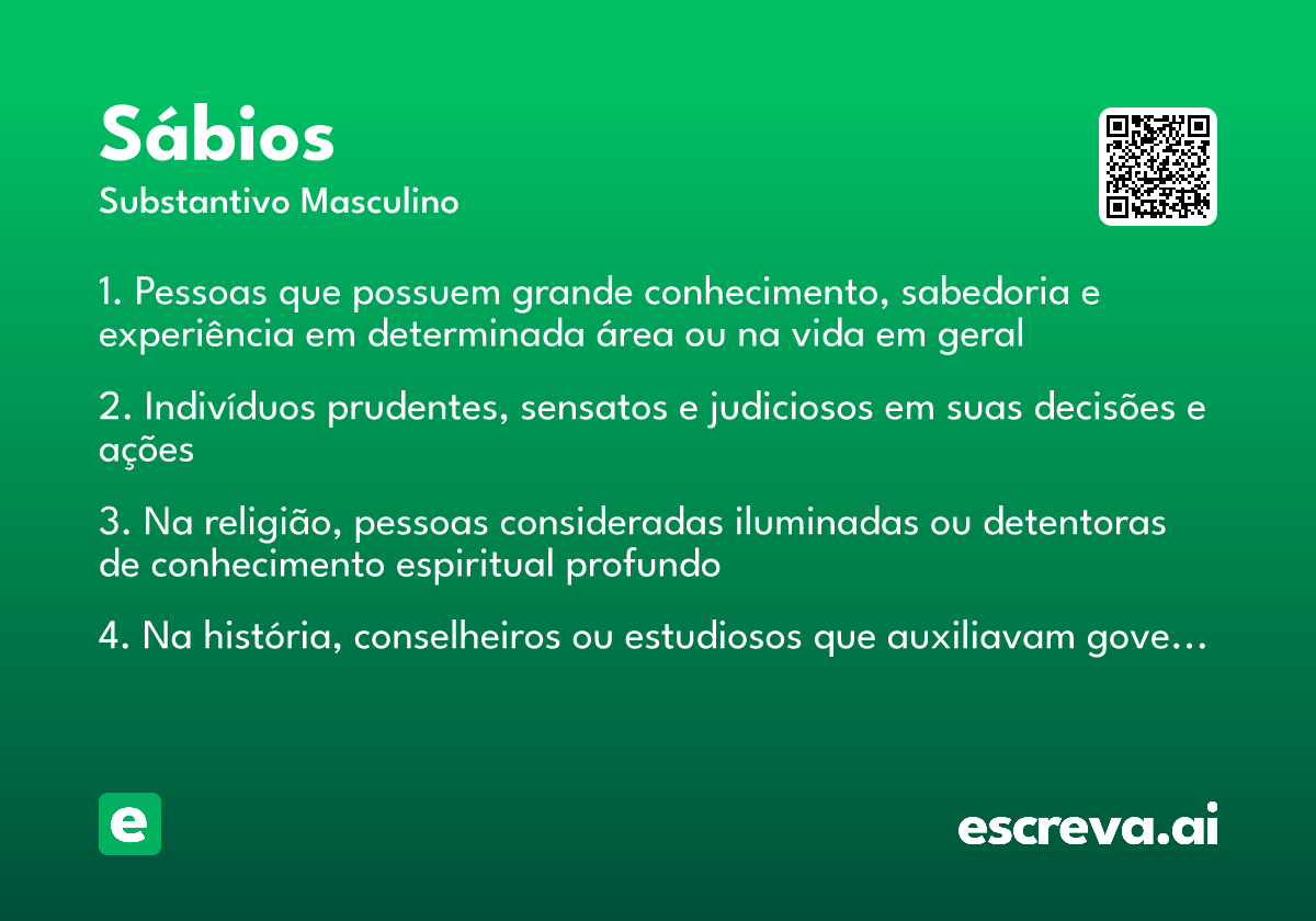 sábios