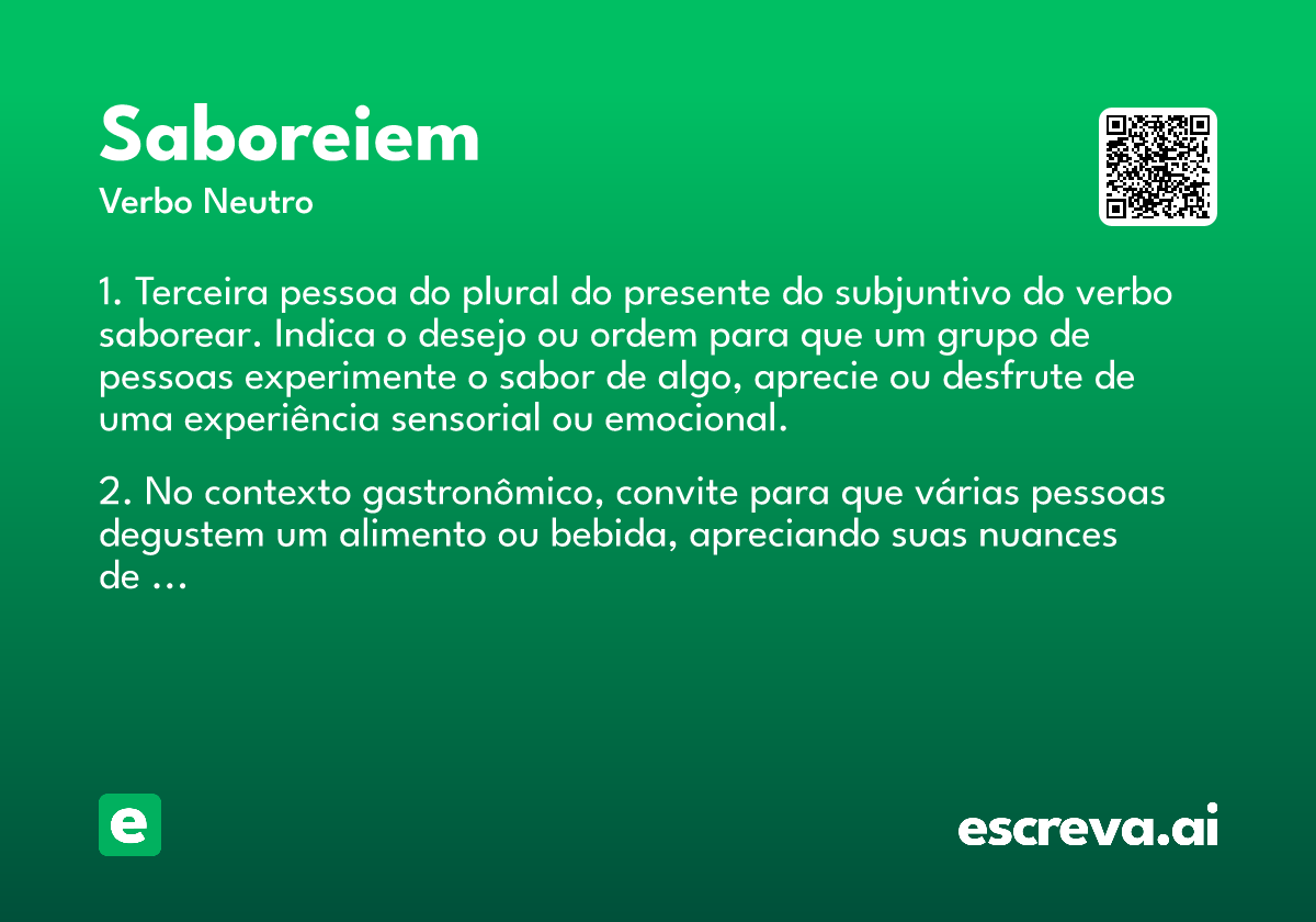 saboreiem