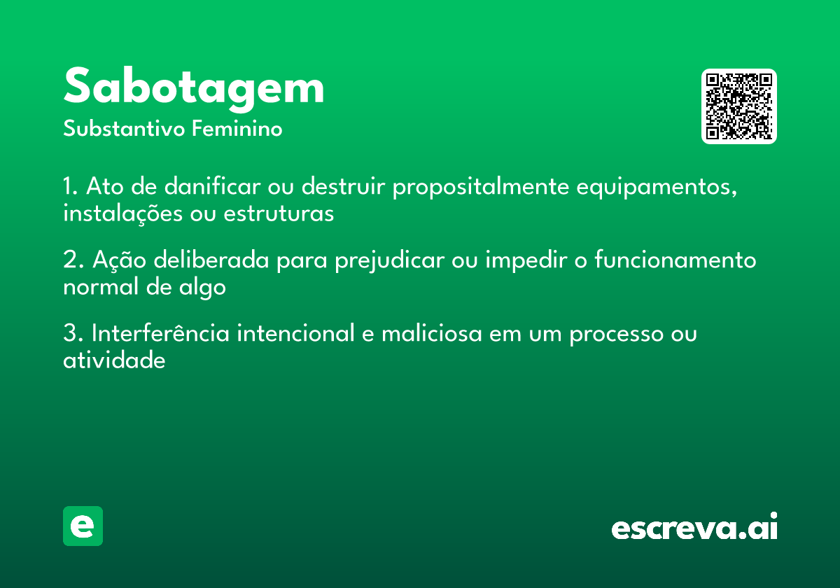 sabotagem