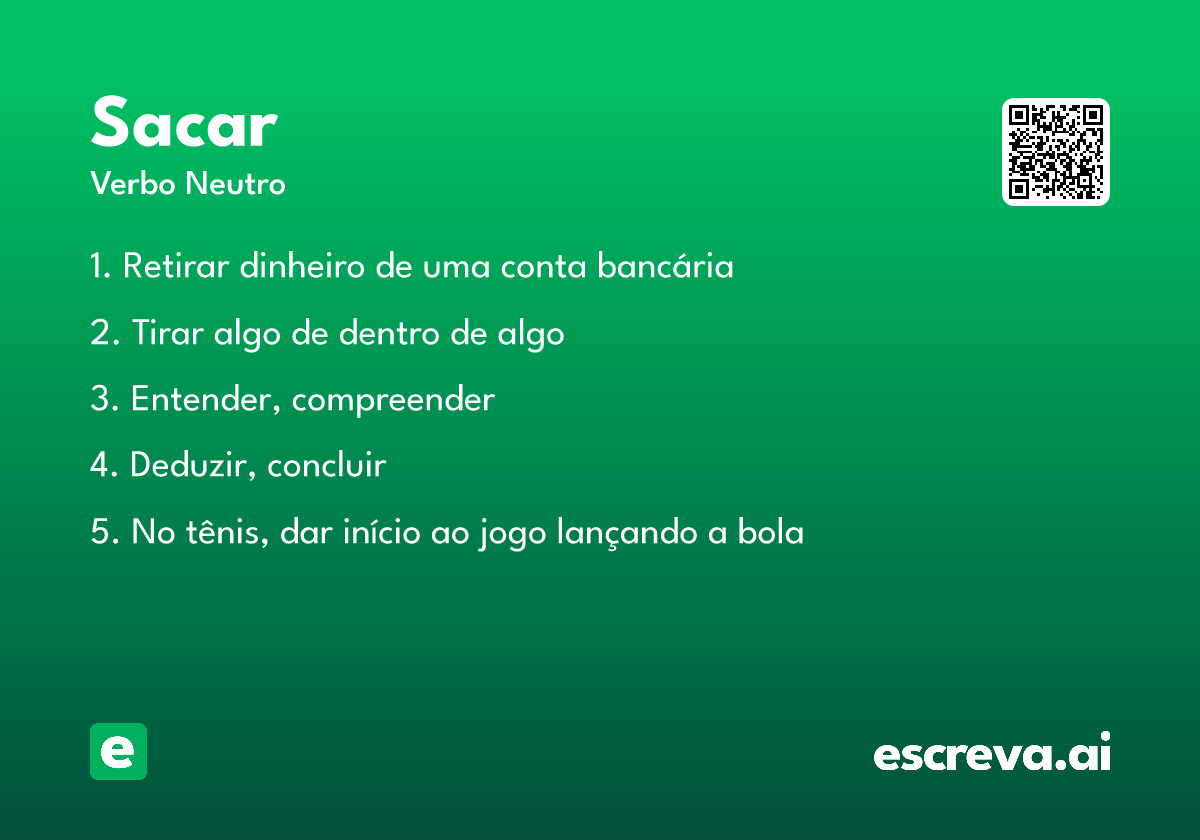 sacar