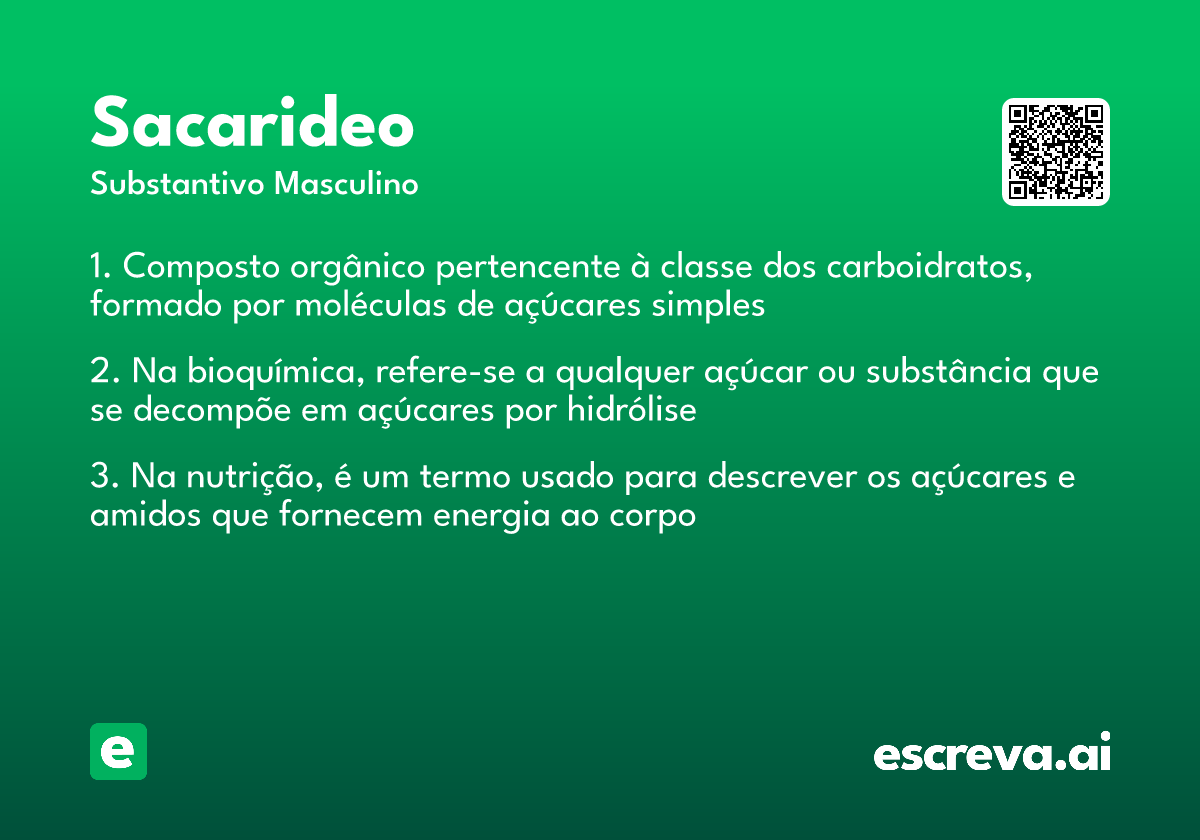 sacarideo