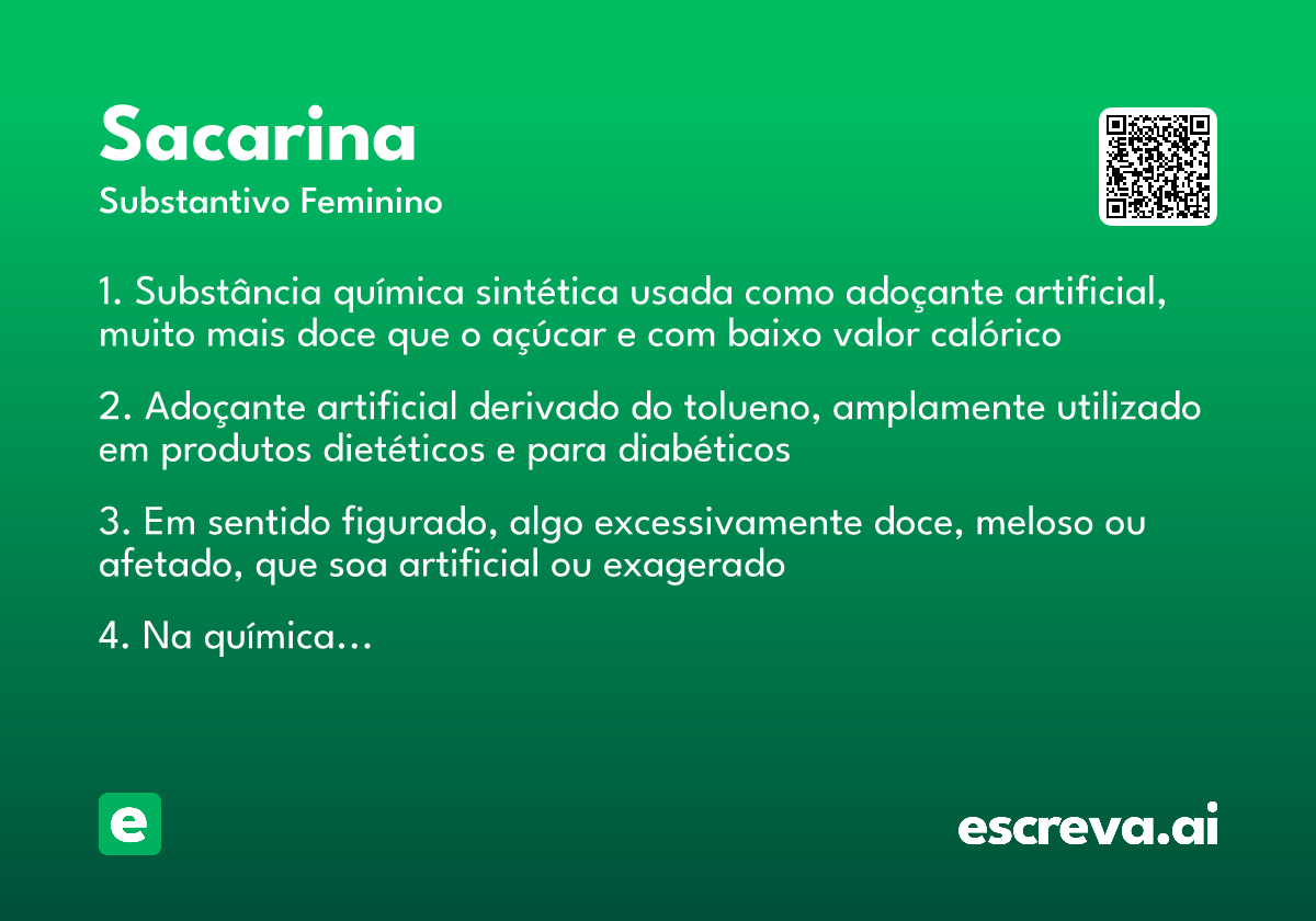 sacarina