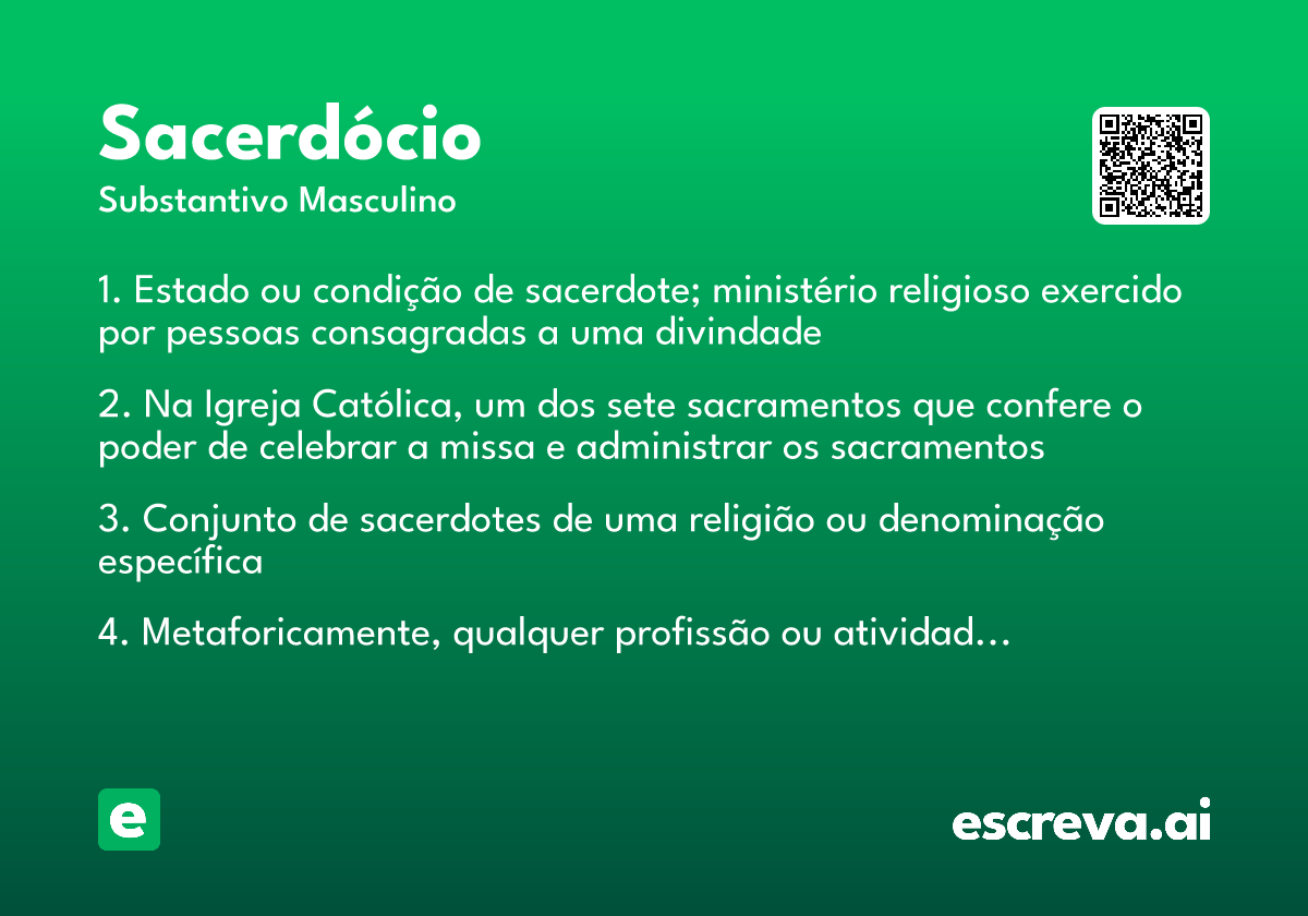 sacerdócio