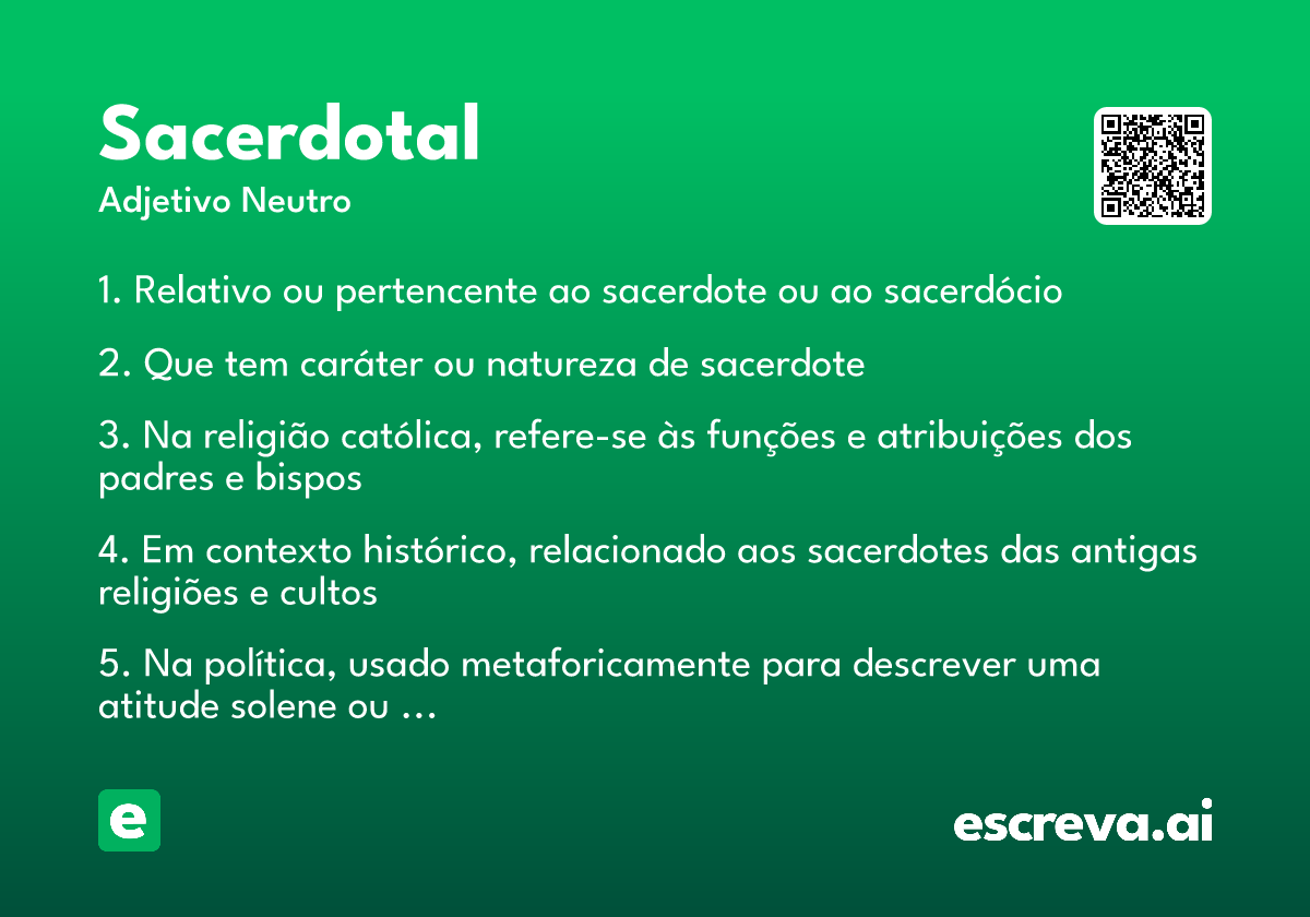 sacerdotal