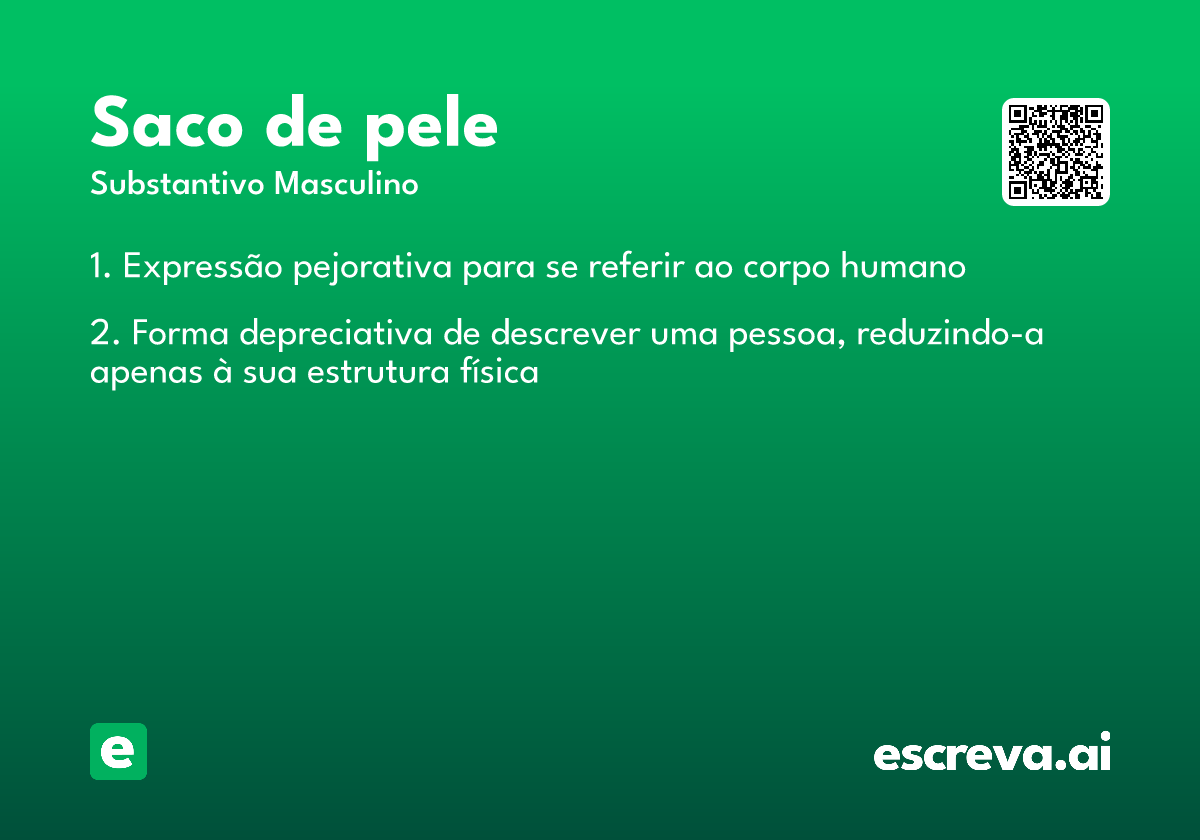 saco de pele