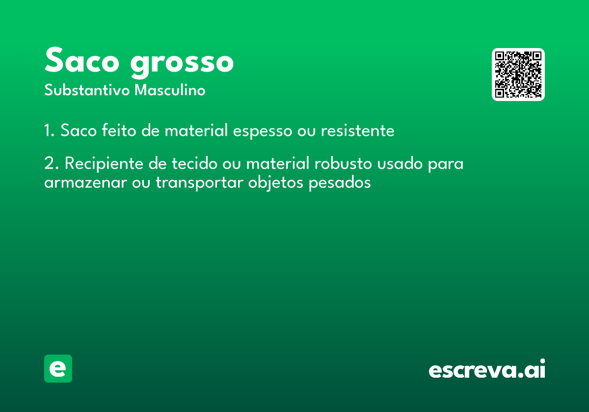 saco grosso