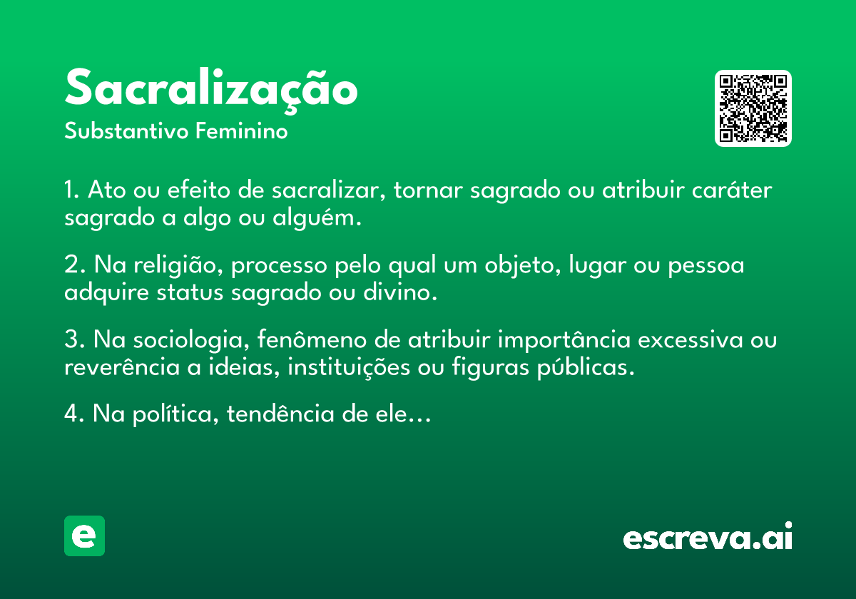 sacralização