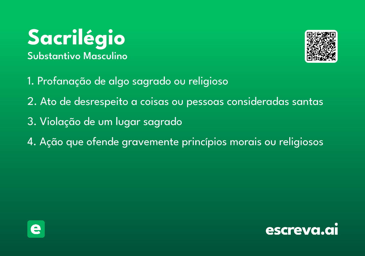 sacrilégio