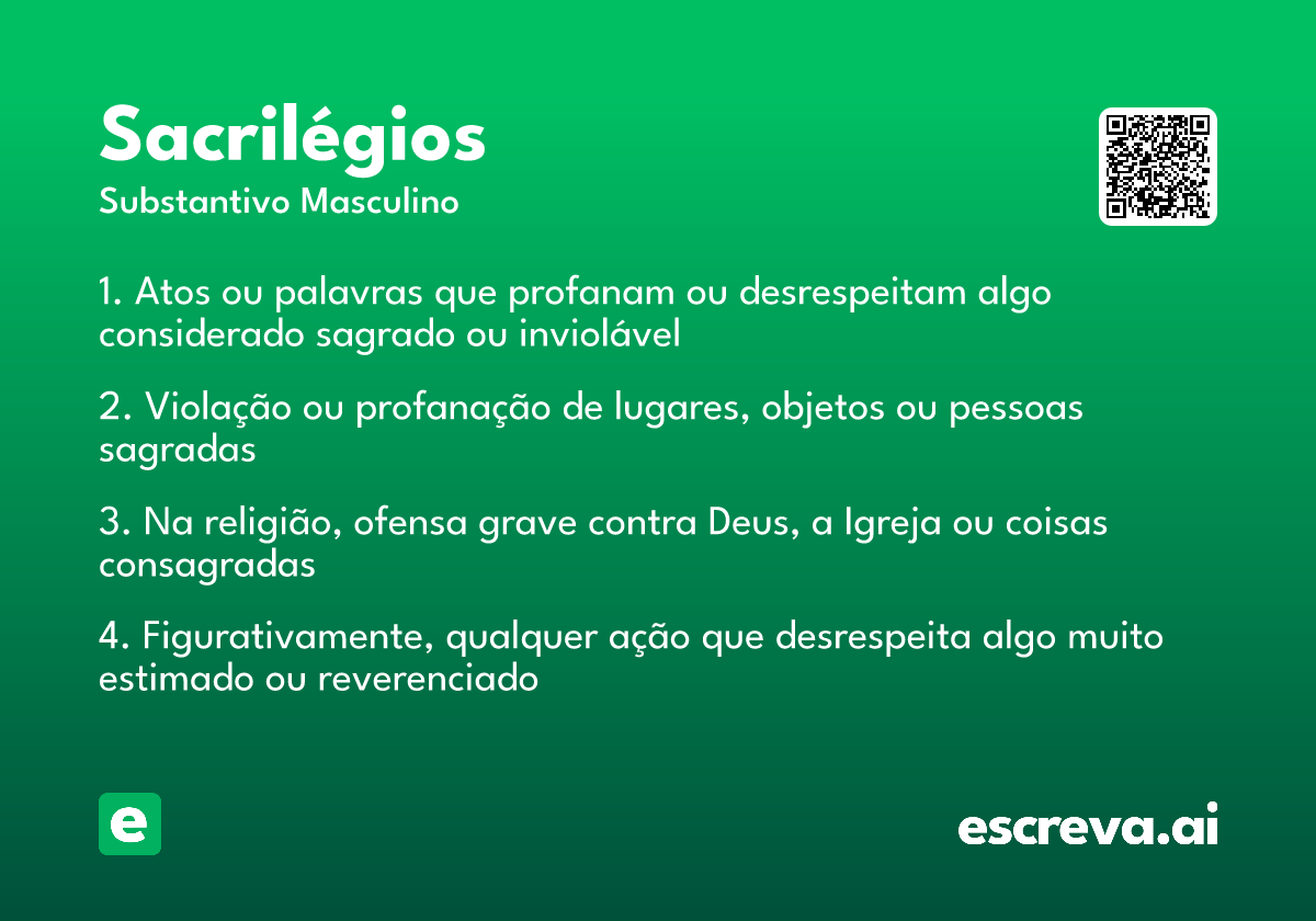 sacrilégios