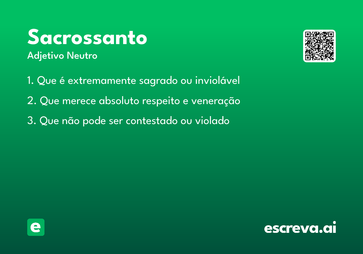 sacrossanto