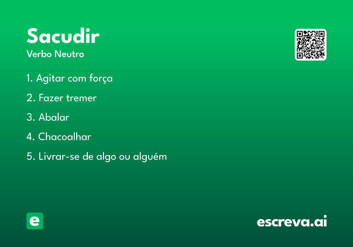 sacudir