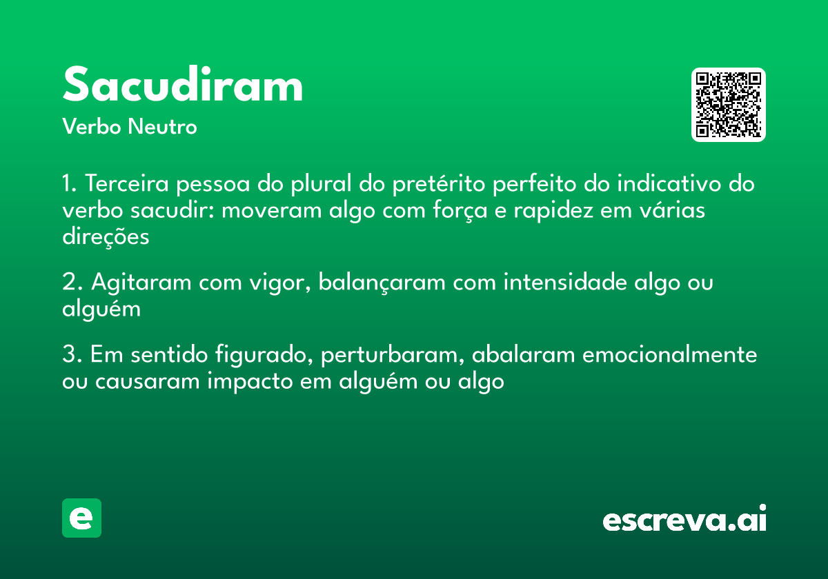 sacudiram