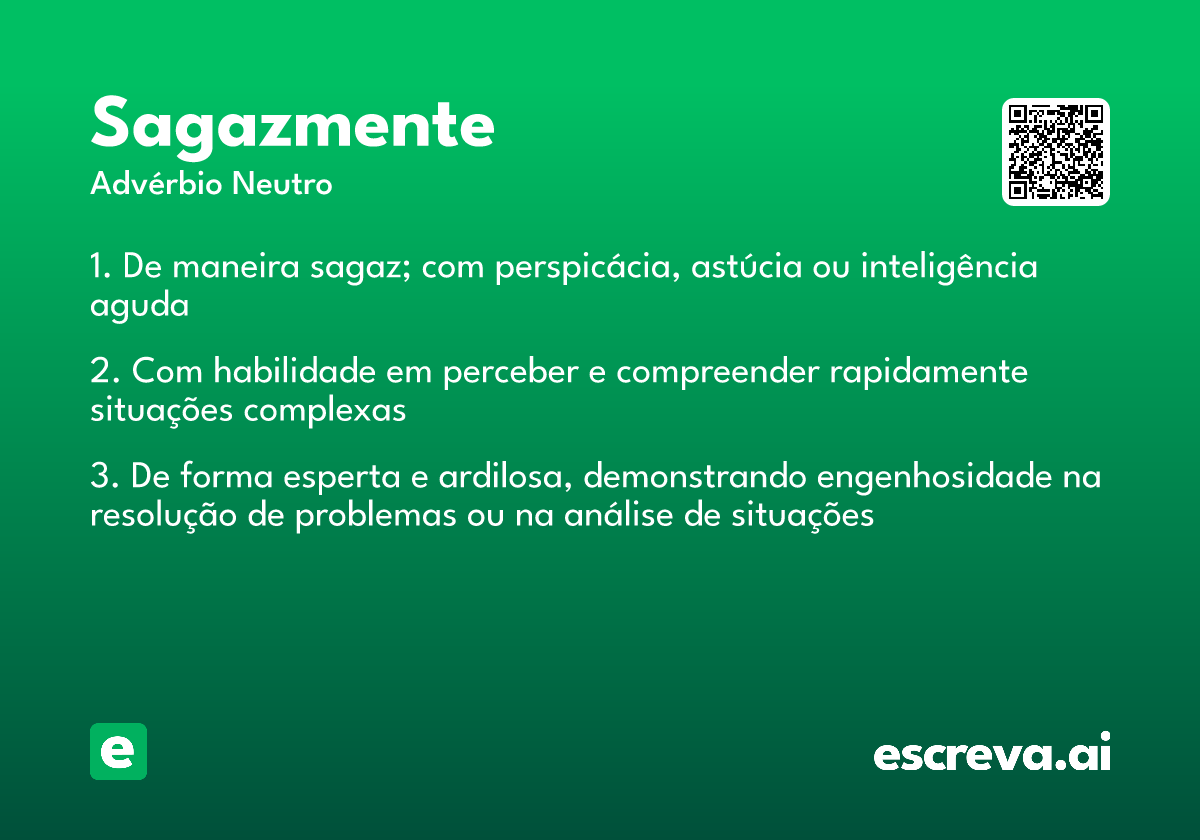 sagazmente