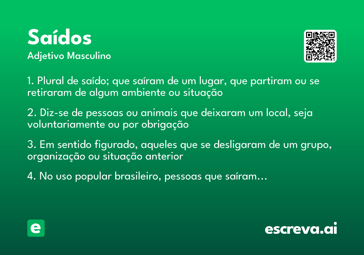 saídos