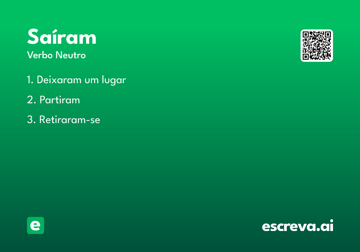 saíram