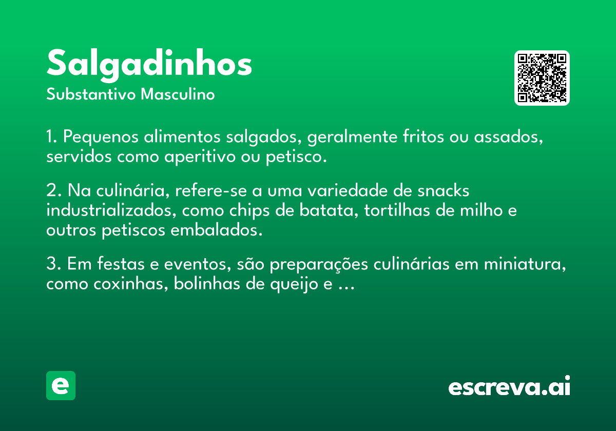 salgadinhos