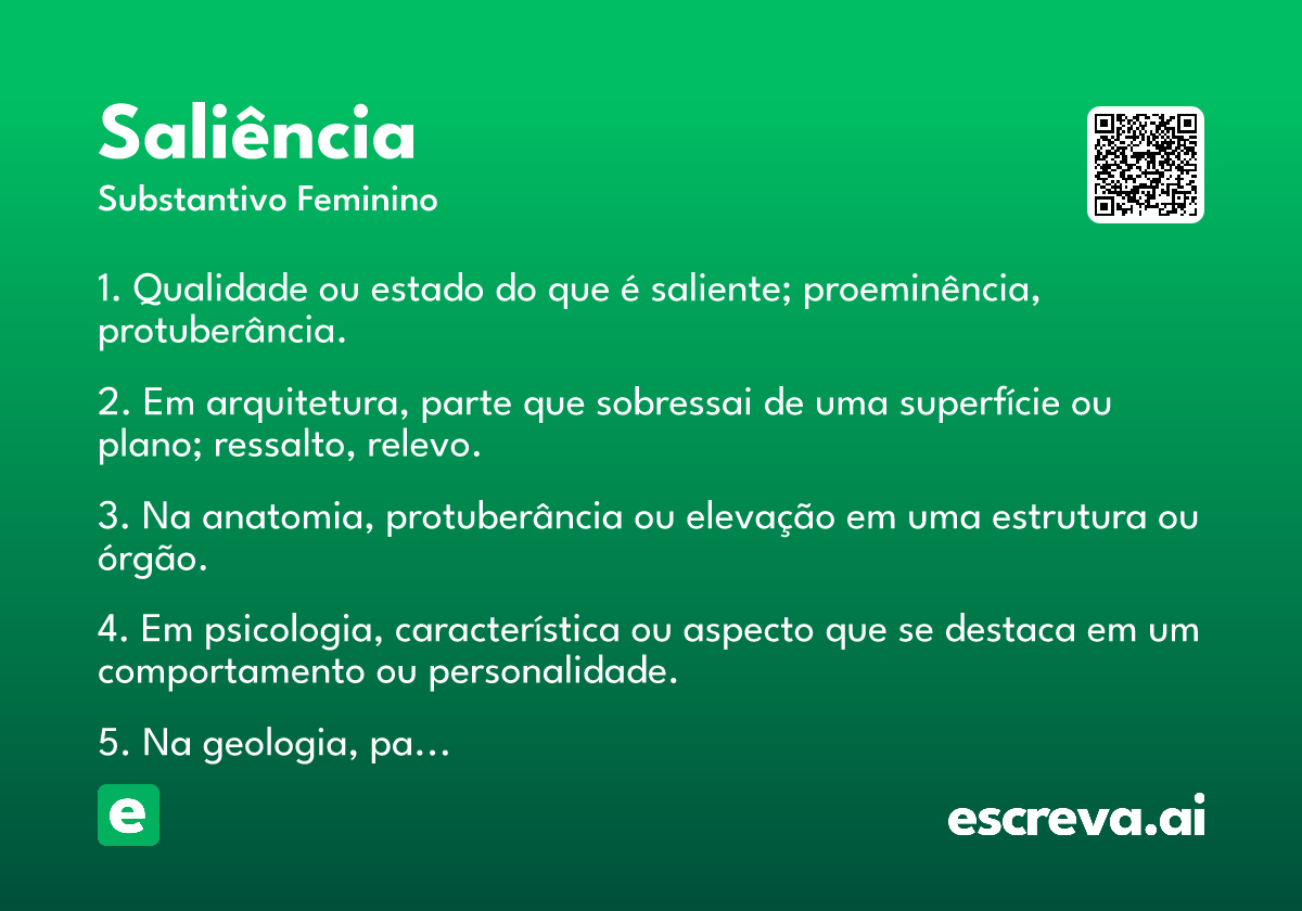 saliência