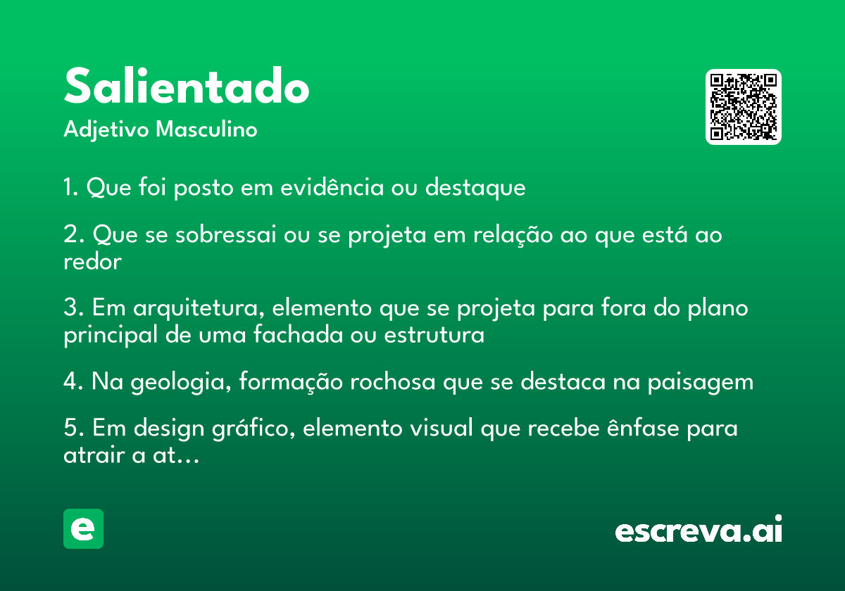 salientado