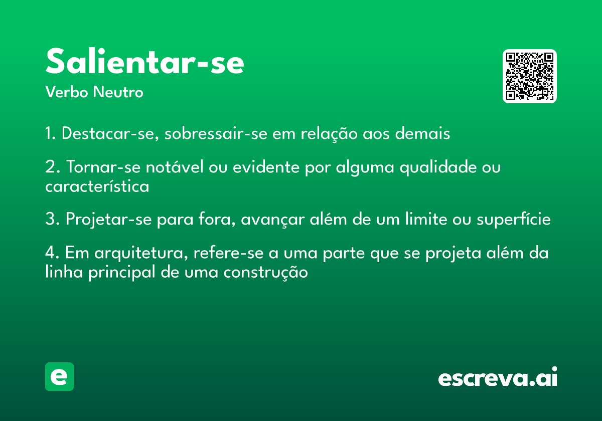 salientar-se
